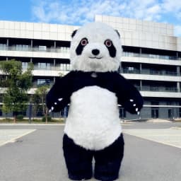 Nafukovací kostým bílého medvěda 2-3m maskot pro narozeninové oslavy a roleplay - náhled 5