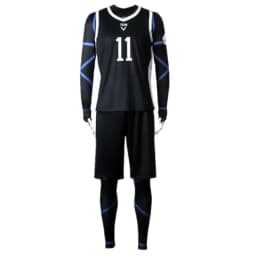 Cosplay kostým fotbalový dres bílý černý overal karnevalový Halloween anime - náhled 3