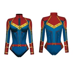 Dámský 3D superhrdina kostým s dlouhým rukávem - Halloween karneval cosplay kombinéza - náhled 5