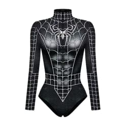 Dámský 3D superhrdina kostým s dlouhým rukávem - Halloween karneval cosplay kombinéza - náhled 4