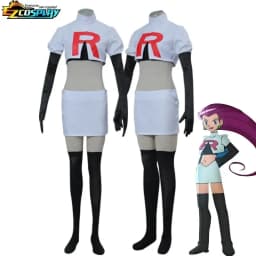 Anime Cosplay Kostým Dospělí Halloween Team Rocket Jessie James Kompletní Sada Kostým - náhled 3