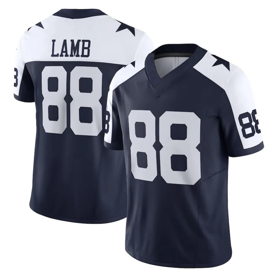 Pánský fotbalový dres s 3D potiskem - krátký rukáv sportovní oblečení Dallas Cowboys