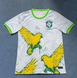 Fotbalový dres Brazílie 2025 - 3D tisk, rychleschnoucí, odvod potu, krátký rukáv - náhled 6