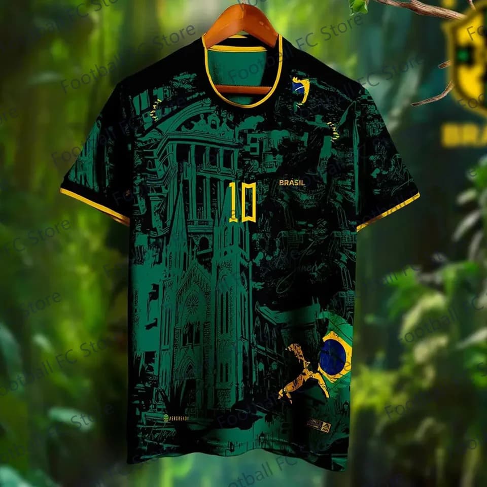 Fotbalový dres Rio de Janeiro léto 2024-25 pro děti a dospělé speciální edice tričko