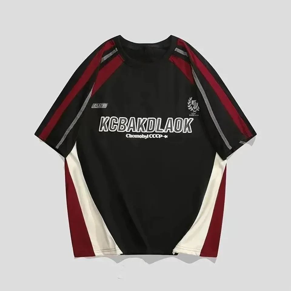 Sportovní tričko s krátkým rukávem pro muže ženy děti - rychleschnoucí oversize top