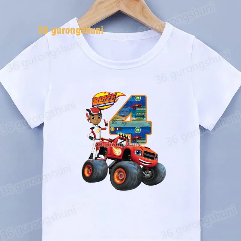 Dětské tričko s potiskem Monster Truck | Chlapecké oblečení 4-6 let | Narozeninový dárek