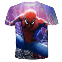 3D Potištěné Dětské Tričko Superhrdina - Moderní Streetwear Pro Kluky a Holky - náhled 4
