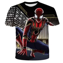 3D Potištěné Dětské Tričko Superhrdina - Moderní Streetwear Pro Kluky a Holky - náhled 5