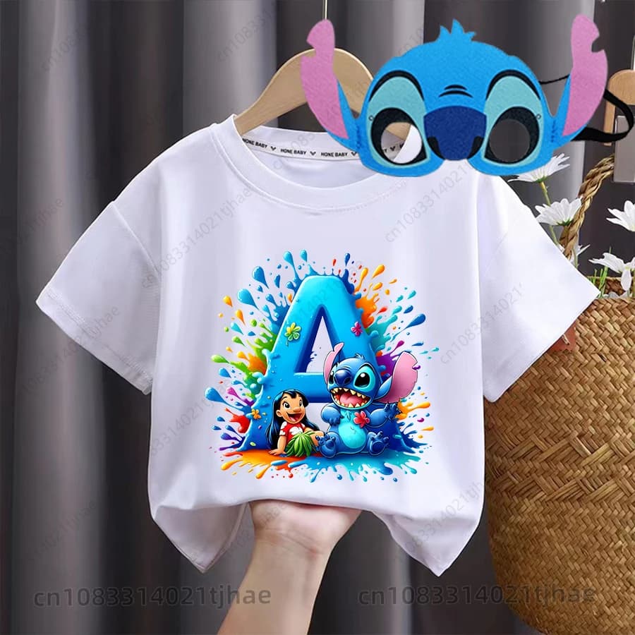 Dětské tričko Lilo a Stitch - roztomilé ABC party tričko pro kluky a holky