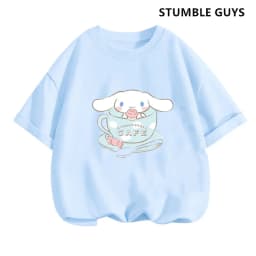 Dětské tričko Cinnamoroll letní roztomilý kreslený set pro kluky a holky 110-140 cm - náhled 2