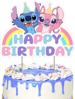 Narozeninové dekorace Stitch - dětská oslava, party výzdoba, dárek pro děti - náhled 5