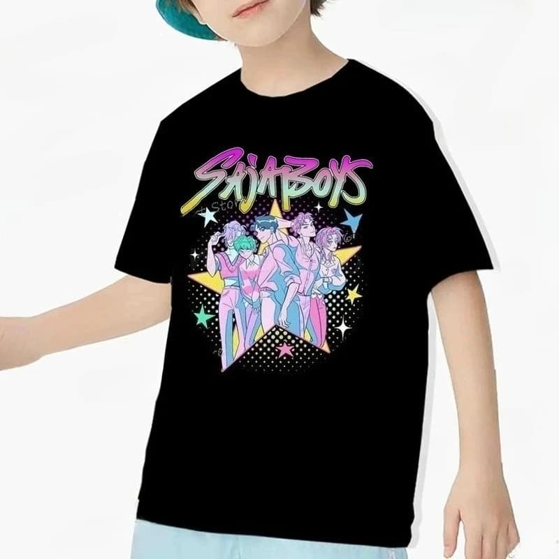 Dětské tričko Demon Hunters | Anime Styl | Krátký Rukáv | Módní Dárek Pro Fanoušky