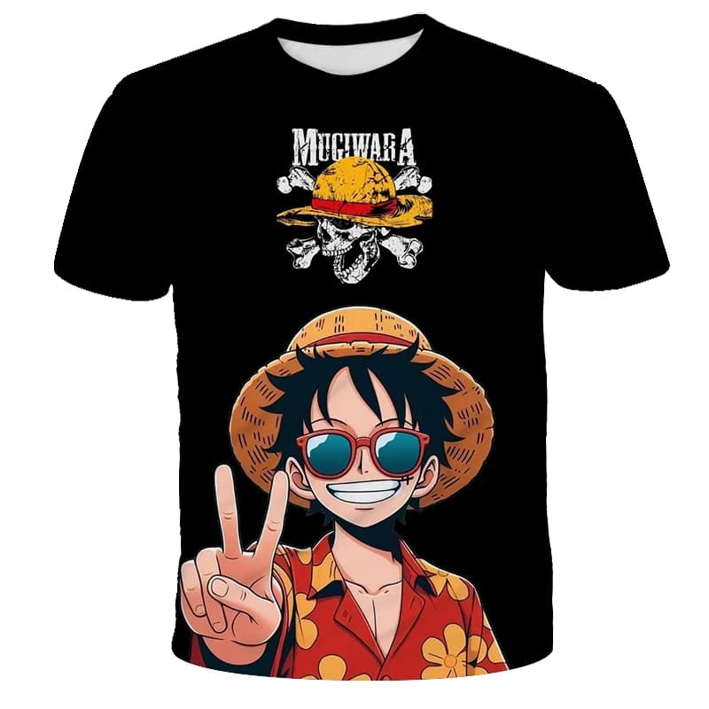 Dětské tričko One Piece Luffy Gear 5 | Letní animované tričko pro kluky 122-164 cm