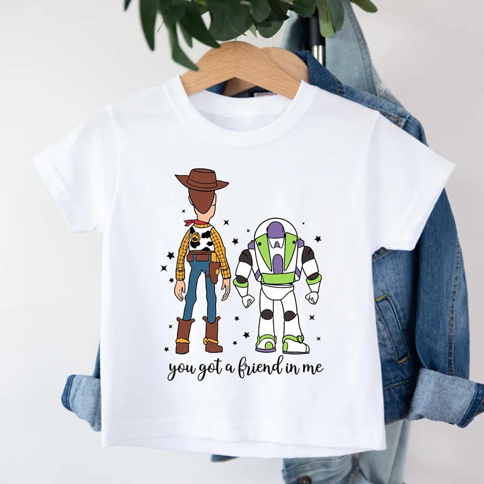 Dětské letní tričko Disney Toy Story - rodinný set, bavlněný, motiv filmu, 98-164 cm