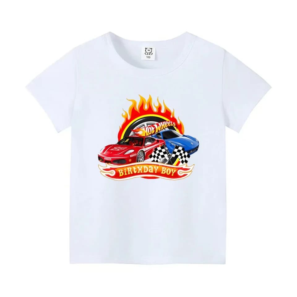 Letní dětské tričko Hot Wheels pro kluky 2-10 let - stylové dětské oblečení na každý den