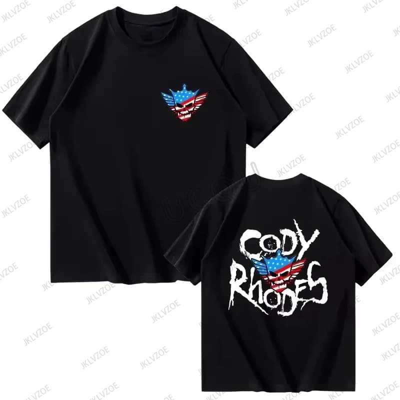 Pánské letní tričko Cody Rhodes, sportovní bavlněné tričko s krátkým rukávem, volný střih XS-3XL