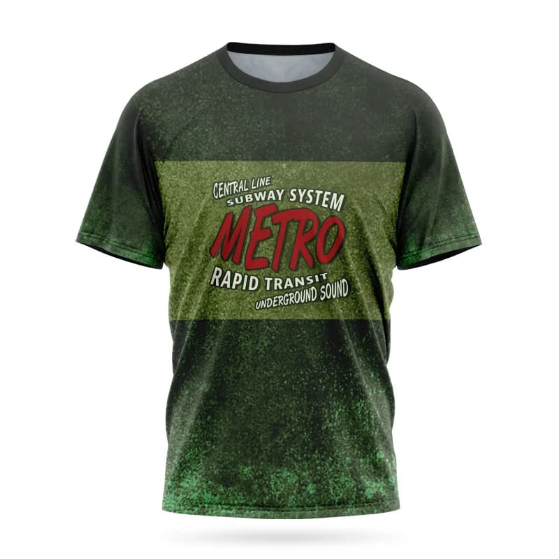 Pánské sportovní tričko prodyšné vintage design volnočasové tričko s krátkým rukávem