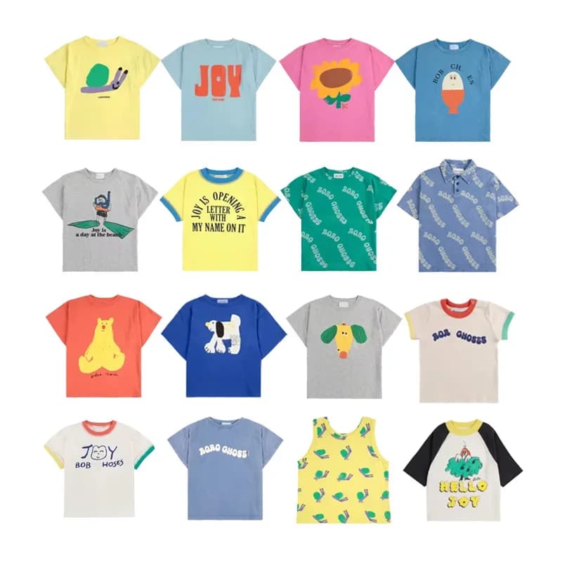 Dětské letní tričko s roztomilým potiskem - měkká bavlna, pohodlný střih pro kluky a holky