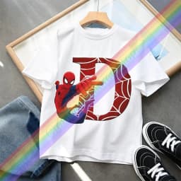 Dětské tričko Spiderman | Bavlněné tričko pro kluky | Kreslený motiv | Krátký rukáv - náhled 4