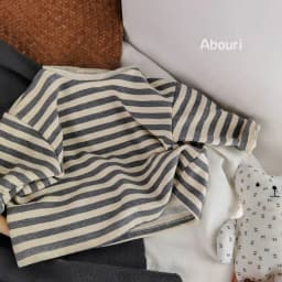 Dětský pruhovaný svetr jarní/podzimní - měkký bavlněný top pro kluky a holky - náhled 5