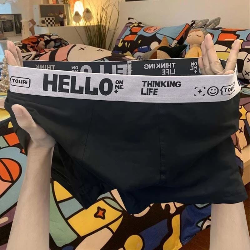 Pánské boxerky prodyšné antibakteriální pohodlné spodní prádlo sportovní elastické trenýrky