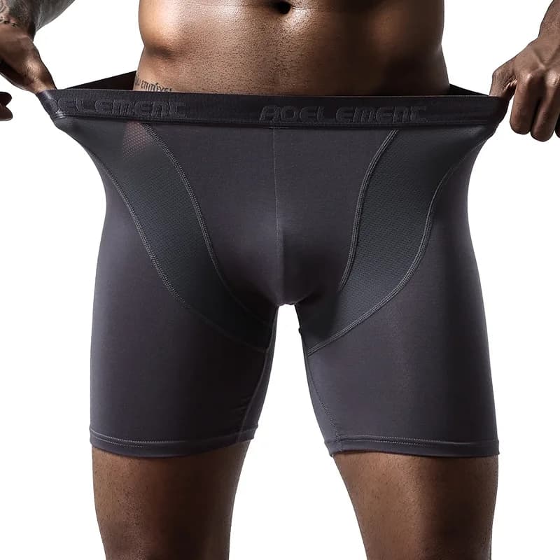 Pánské prodyšné boxerky modal hedvábí ergonomický střih pohodlné spodní prádlo XXL