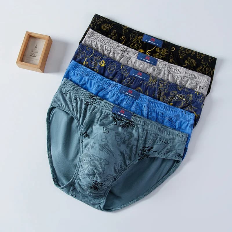 Pánské bavlněné spodní prádlo - pohodlné klasické boxerky, sada 5 kusů, velikosti S-7XL