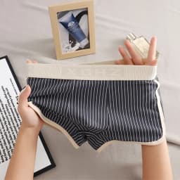 Pánské pruhované boxerky z měkké bavlny - pohodlné spodní prádlo velikost M-3XL - náhled 4