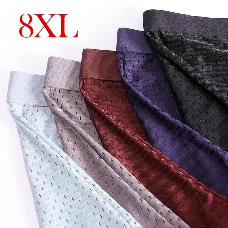 Bambusové pánské boxerky prodyšné XXS-8XL extra pohodlné elastické spodní prádlo