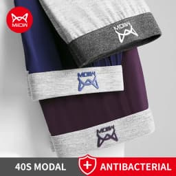 Pánské boxerky prodyšné modal antibakteriální pohodlné spodní prádlo 3 ks - náhled 2