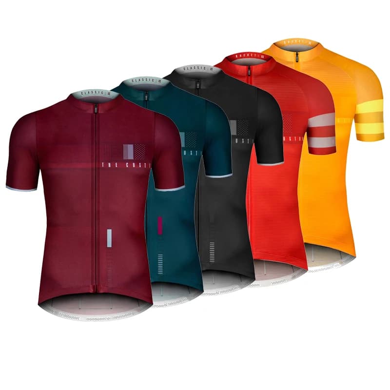 Pánský cyklistický dres MTB krátký rukáv prodyšný sportovní top do hor a silnice