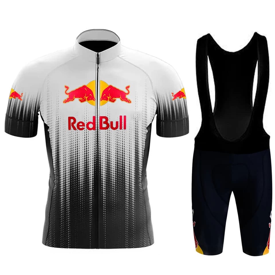 Pánský cyklistický dres MTB silniční kolo červený prodyšný sportovní dres