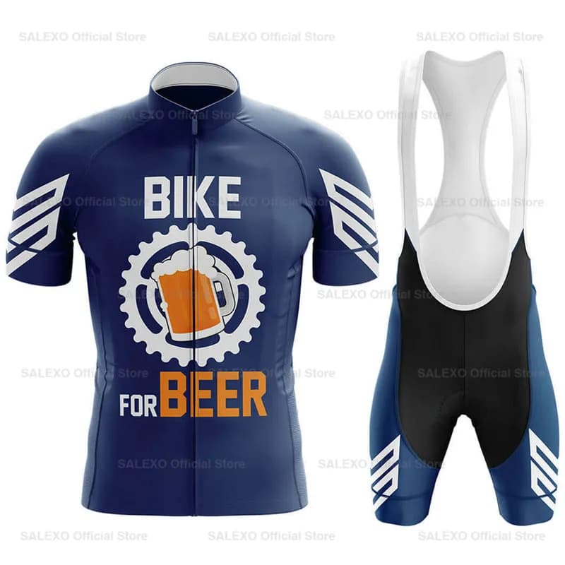 Pánský cyklistický dres sada letní prodyšné kraťasy MTB silniční kolo oblečení