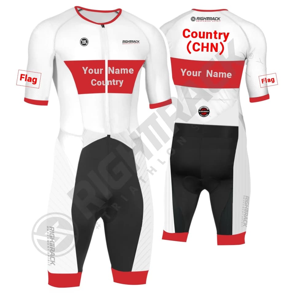 Pánský triatlonový kompresní dres pro plavání, cyklistiku a běh - víceúčelový sportovní oděv