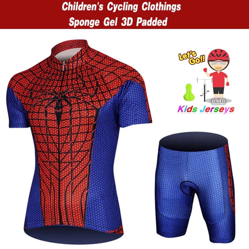 Dětský cyklistický dres a kraťasy - prodyšné letní oblečení pro kluky a holky na kolo