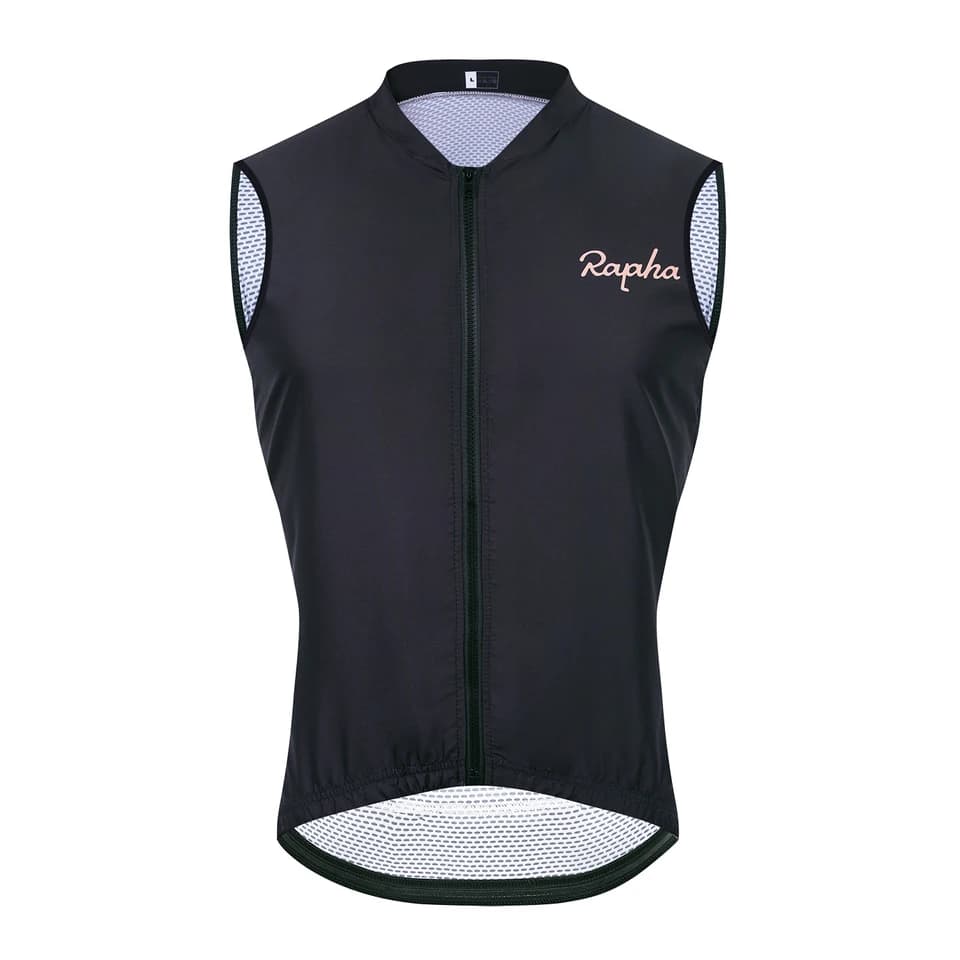 Lehký prodyšný cyklistický vesta do větru - jarní/podzimní sportovní dres bez rukávů