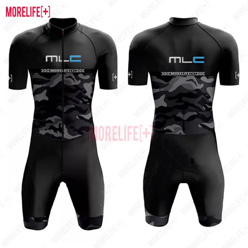Pánský cyklistický dres na triatlon - prodyšný letní kompresní set s krátkým rukávem