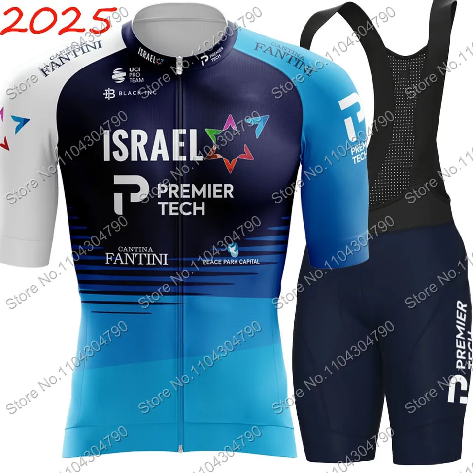 Pánský cyklistický set dres + kraťasy letní prodyšný profesionální silniční MTB modro-bílý