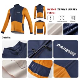Pánský cyklistický dres zimní - prodyšný, větruvzdorný, tepelně izolační MTB silniční oblečení - náhled 5