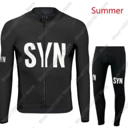 Pánská cyklistická sada dres + kalhoty bílá černá - prodyšný MTB outfit pro letní a zimní jízdu - náhled 3