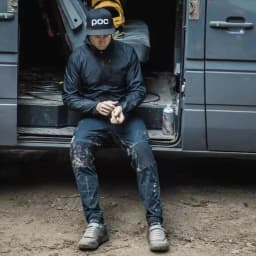 Pánské cyklistické kalhoty do hor MTB voděodolné prodyšné černé M-XXL - náhled 4