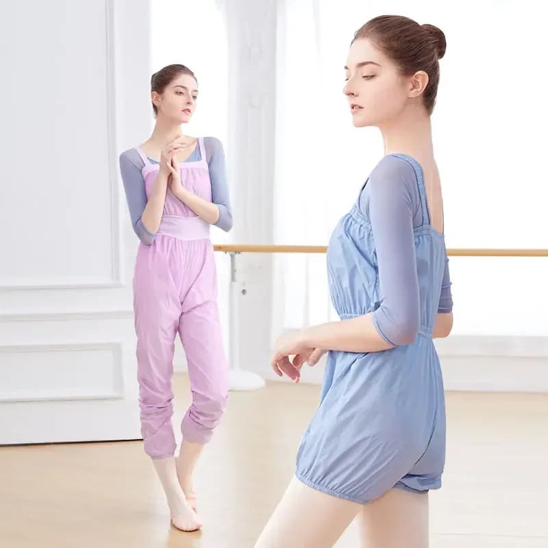 Dámské taneční kalhoty - fitness overaly na jógu a balet, volný střih, sportovní oblečení