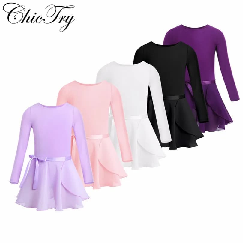 Dětské baletní šaty s tylovou sukní pro taneční kroužek a vystoupení - růžové gymnastické oblečení