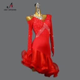 Elegantní latinos taneční šaty pro ženy - sportovní kostým na soutěž a párty - náhled 4