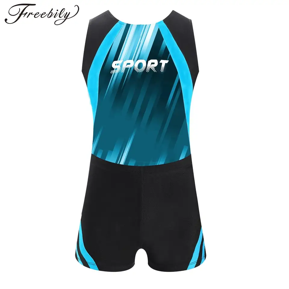 Dětský gymnastický komplet - pohodlný dres s kraťasy pro sport a tanec