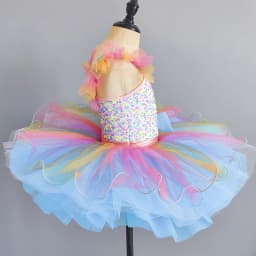 Dětské baletní šaty duhové gymnastické taneční tutu pro děti do 12 let - náhled 6