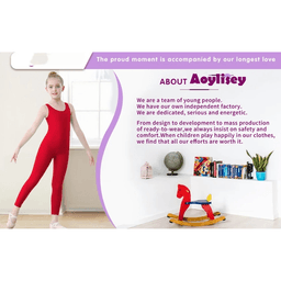 Dívčí taneční body - elastický unitard na balet, gymnastiku a sport - jednobarevný - náhled 6