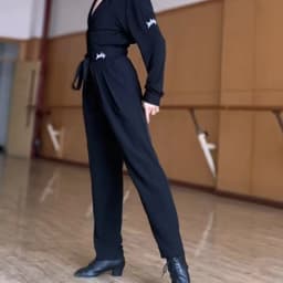 Pánské taneční kalhoty - volný střih pro latinské tance, rumba, tango, tréninkové oblečení - náhled 3