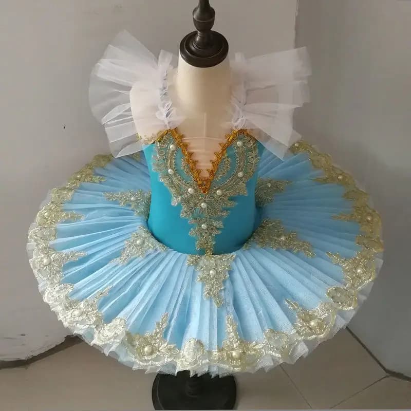 Dětské baletní šaty LED světlo Princess tutu sukně pro dívky slavnostní kostým