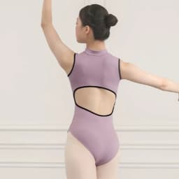 Dámský baletní leotard - taneční body s průstřihem v pase, sportovní oblečení pro balet a gymnastiku - náhled 5